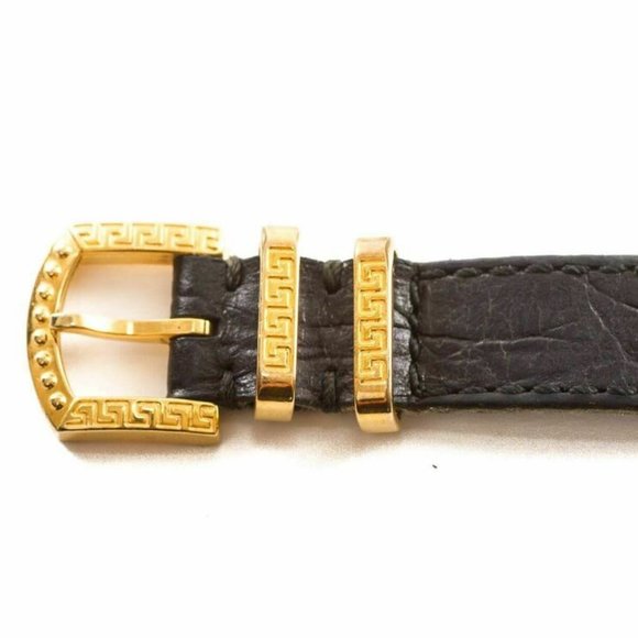 Authentic vintage ladies Gianni Versace medusa Gold plated quartz watch